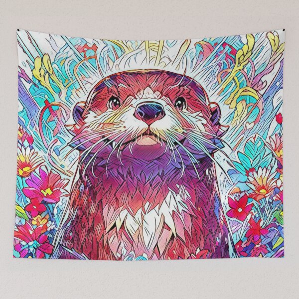 Item preview, Abstract Otter Art designed and sold by TheAnimalZ00.