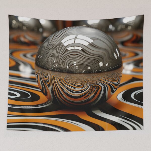 Item preview, Optical illusion mirrored Op Art print  designed and sold by dcrc.