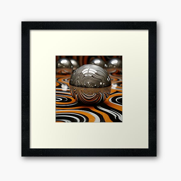 Aperçu de l'œuvre Illusion d'optique en miroir Op Art print créée et vendue par dcrc.
