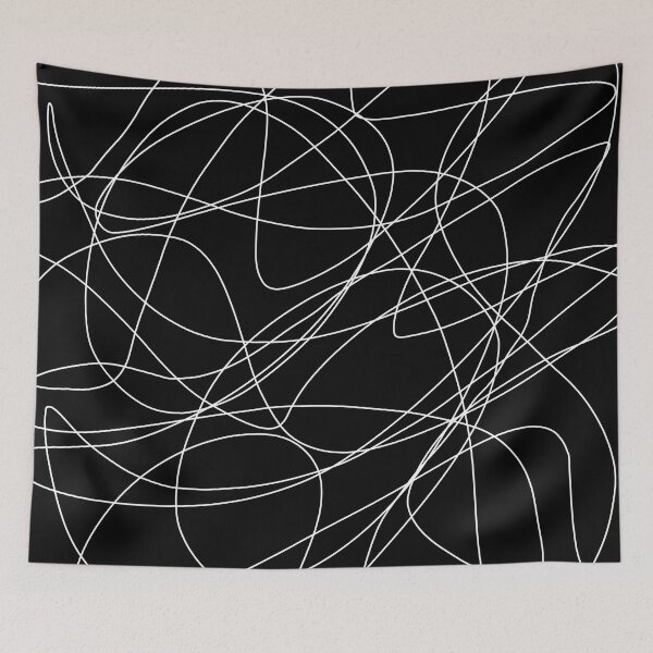 Item preview, abstract white lines designed and sold by TiffyChaa.