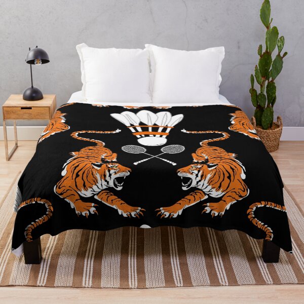 Item preview, Tiger Badminton Sports Team Jersey - Black version - Shuttlecock Racket designed and sold by Millusti.