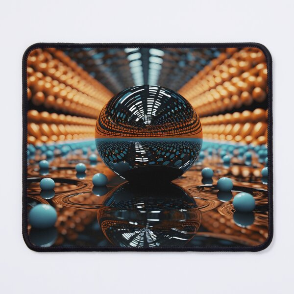 Item preview, optical illusion mirrored op art print, designed and sold by dcrc.
