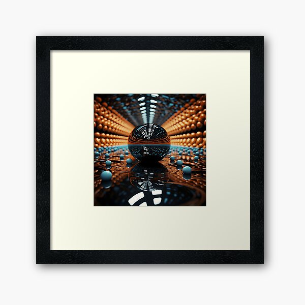 Aperçu de l'œuvre impression d'art op en miroir d'illusion d'optique, créée et vendue par dcrc.