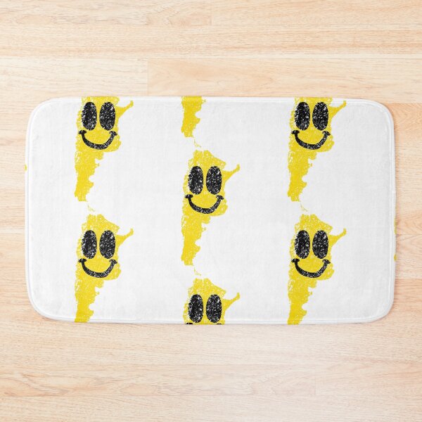 Item preview, Smile with Style: Wear Your Happiness Map - Unique Argentina Map Happy Smiling Face! DISTRESSED VERSION designed and sold by pelagio.