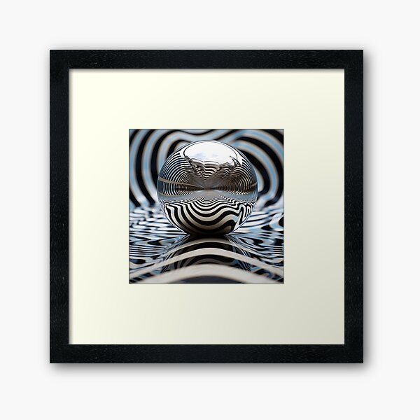 Aperçu de l'œuvre impression d'art op en miroir d'illusion d'optique créée et vendue par dcrc.