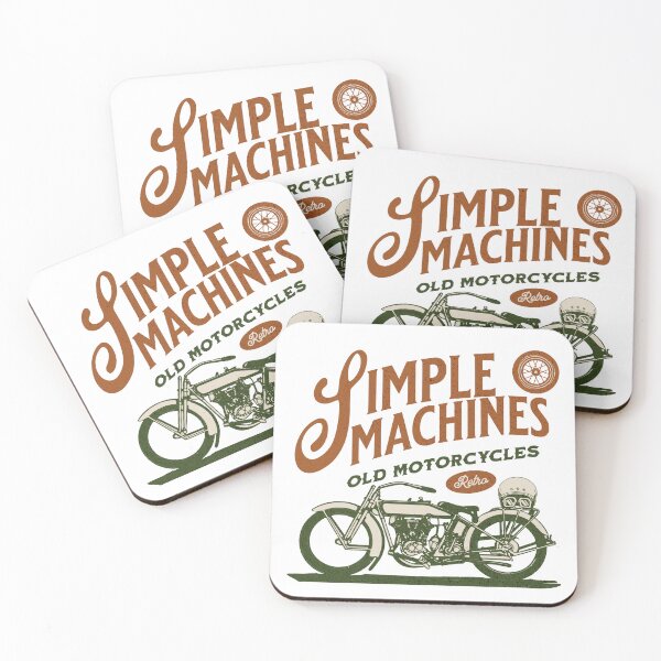 Item preview, Simple Machines Vintage Motorcycle  designed and sold by CyberYogi.