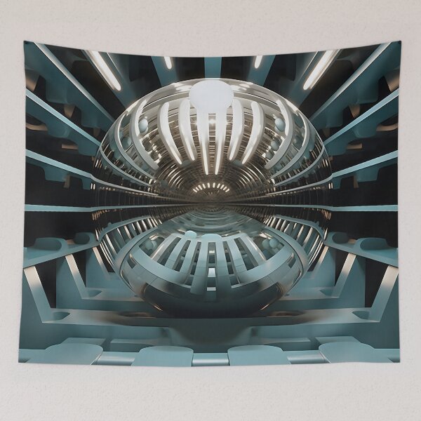 Item preview, optical illusion mirrored op art print designed and sold by dcrc.