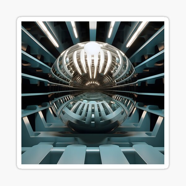 Item preview, optical illusion mirrored op art print designed and sold by dcrc.