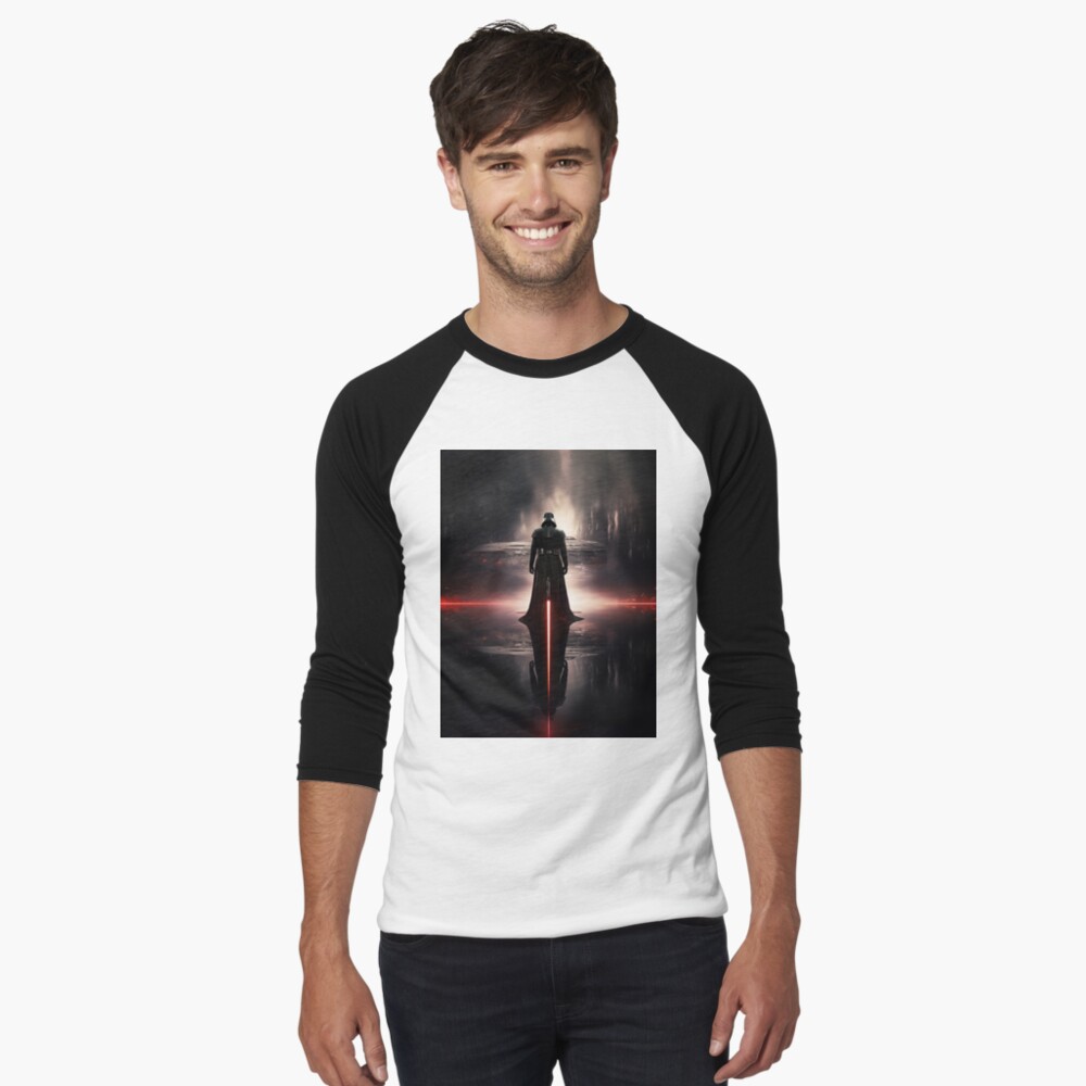 Vista previa del artículo con la obra «Camiseta ¾ estilo béisbol», diseñado y vendido por NoobsDesign.