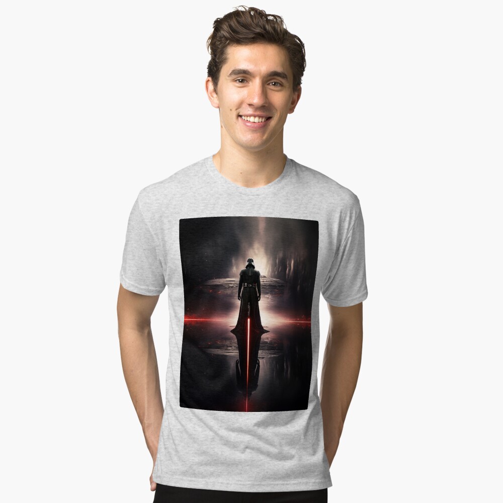 Vista previa del artículo con la obra «Camiseta de tejido mixto», diseñado y vendido por NoobsDesign.