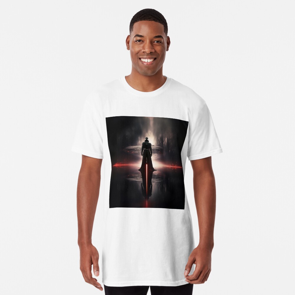 Vista previa del artículo con la obra «Camiseta larga», diseñado y vendido por NoobsDesign.