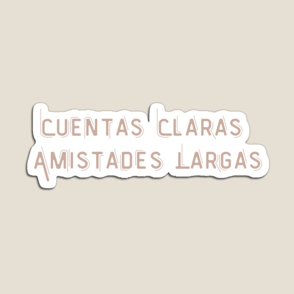 Item preview, Cuentas Claras designed and sold by CoolturaVibez.