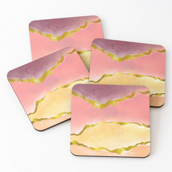 Item preview, Colorful waves with gold designed and sold by jReneeLovesArt.