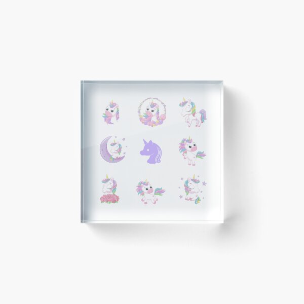Item preview, Beautiful kawaii unicorns for cute moments designed and sold by huape.
