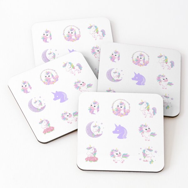 Item preview, Beautiful kawaii unicorns for cute moments designed and sold by huape.