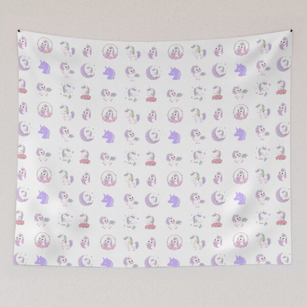 Item preview, Beautiful kawaii unicorns for cute moments designed and sold by huape.