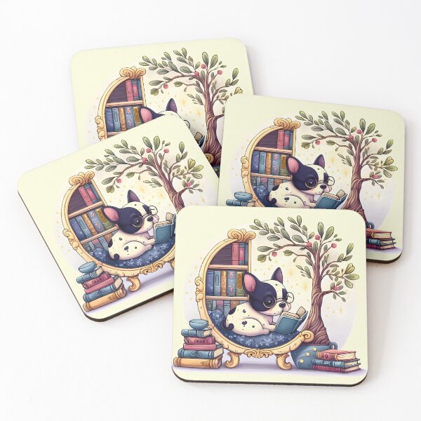 Item preview, Frenchie's Book Nook Retreat designed and sold by BarkandStick.