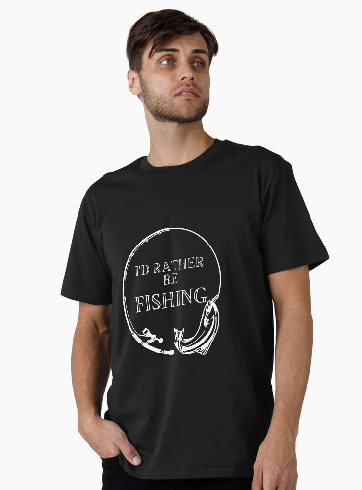 Thumbnail 1 of 4, Premium T-Shirt, I'd Rather Be Fishing designed and sold by FridPix.
