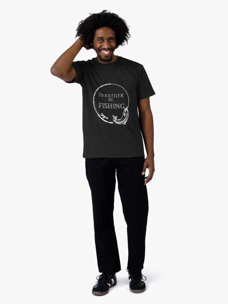 Thumbnail 3 of 4, Premium T-Shirt, I'd Rather Be Fishing designed and sold by FridPix.