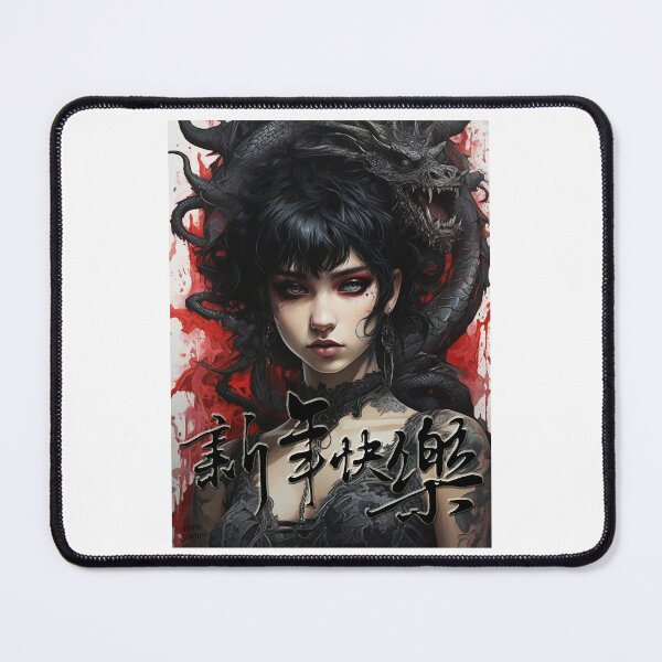 Item preview, Black Gothic Dragon; Happy New Year; designed and sold by StickerApe.