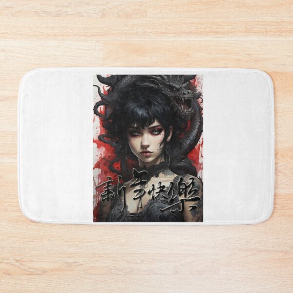 Item preview, Black Gothic Dragon; Happy New Year; designed and sold by StickerApe.