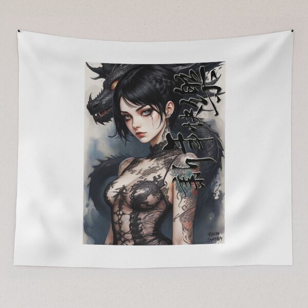 Item preview, Black Gothic Dragon; Happy New Year; designed and sold by StickerApe.