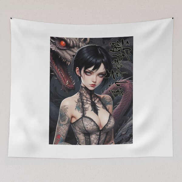 Item preview, Black Gothic Dragon; Happy New Year; designed and sold by StickerApe.