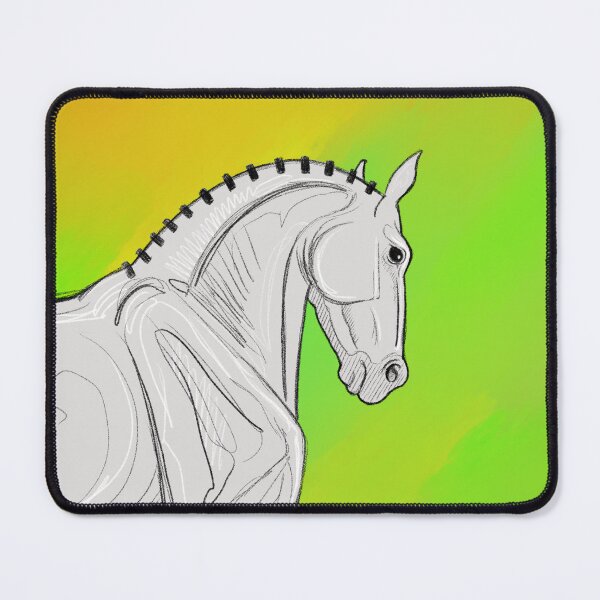 Item preview, Sketchy White Horse on Citrus Colors designed and sold by DappledMoon.