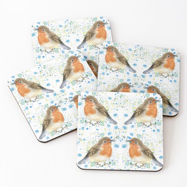 Item preview, Watercolor bird with speckles designed and sold by kreativeadern.
