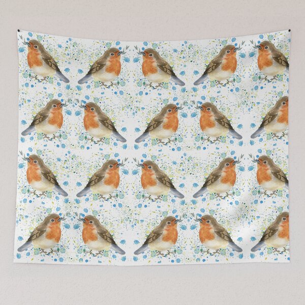 Item preview, Watercolor bird with speckles designed and sold by kreativeadern.