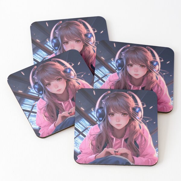 Item preview, Anime gamer girl - Selection 5 designed and sold by ArtsyChaosArt.