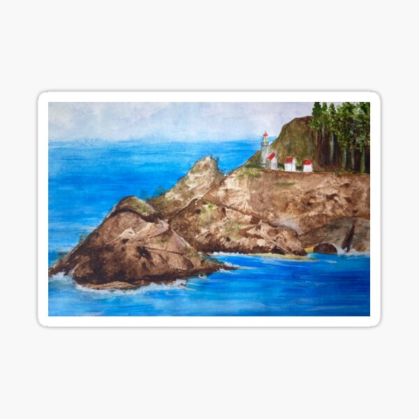 Lighthouse Watercolor Sticker