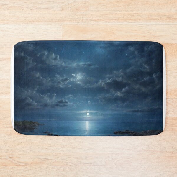 Item preview, Moonlit Serenity: Reflections on Blue Waters with Stars and Mini Clouds designed and sold by RedArtG09.