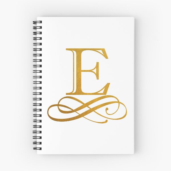 Item preview, Monogram E Gold Ribbon Flourish designed and sold by simplymonogram.