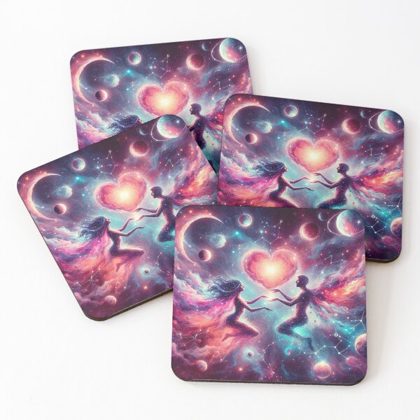 Item preview, Fantasy galaxy couple romantic valentine (silvergoldvisionary) designed and sold by SGVisionary.