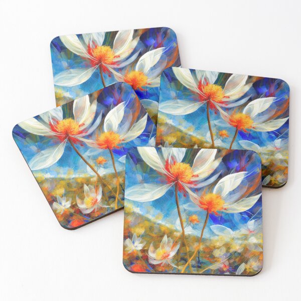 Item preview, Abstract art colorful watercolor painting flowers designed and sold by Jubjangm3.