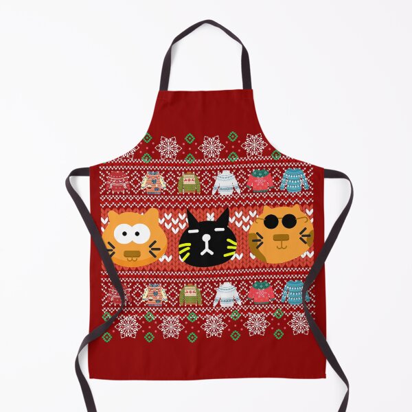 Item preview, Ugly sweater cat cartoon designed and sold by teurhparpstudio.