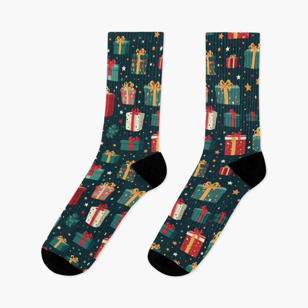 Item preview, Christmas Gifts Cartoon Style Seamless Pattern designed and sold by Sototos® ⭐⭐⭐⭐⭐.