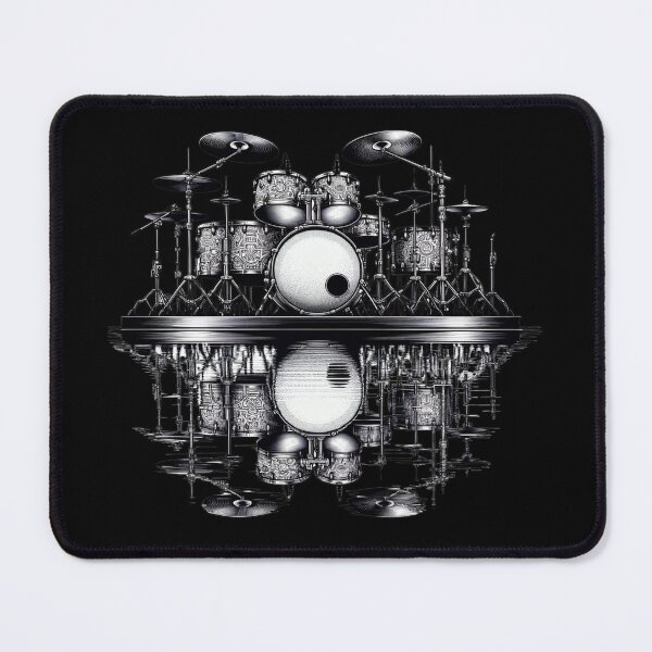 Item preview, Drum Set Mirror Image Reflection Shadow designed and sold by BeansHotTees.