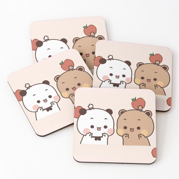 Item preview, Bubu and Dudu Chubby | Cute Bear Couple | Panda Yier | Bubu Brownie Bear designed and sold by valeriehsin.