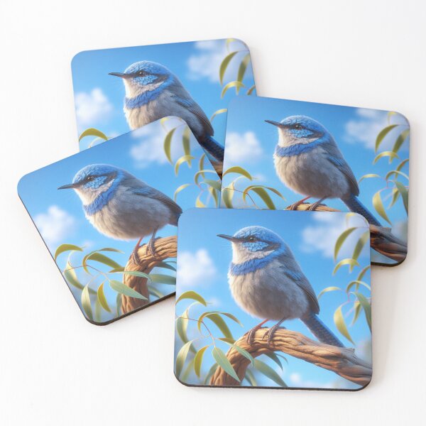 Item preview, A Cute Little Blue Wren In A Tree designed and sold by The Drewbs at Skipton Studioz.