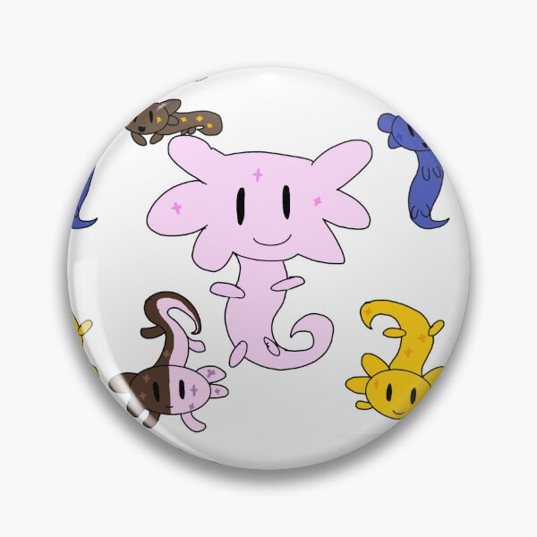 Item preview, Axolotl in five different colours! designed and sold by Lightninglily.