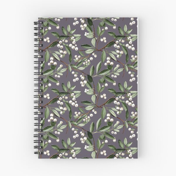 Item preview, Mistletoe Seamless Pattern Gray Smoke background designed and sold by Sototos® ⭐⭐⭐⭐⭐.