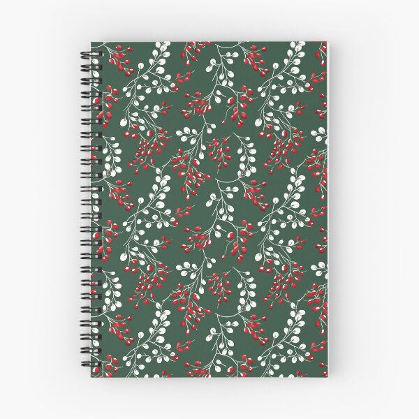 Item preview, Red and White Mistletoe Seamless Pattern  designed and sold by Sototos® ⭐⭐⭐⭐⭐.