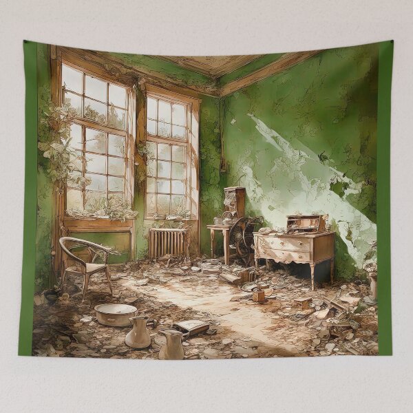 Item preview, Room In An Abandoned House designed and sold by LanaGustavsson.