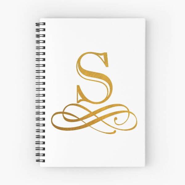Item preview, Monogram S Gold Ribbon Flourish designed and sold by simplymonogram.