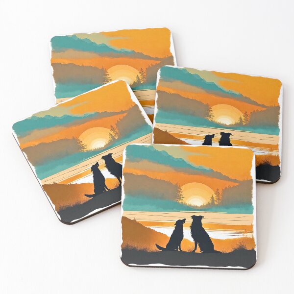 Item preview, Dog Best Friends Vintage Sunset designed and sold by Fredster1966.