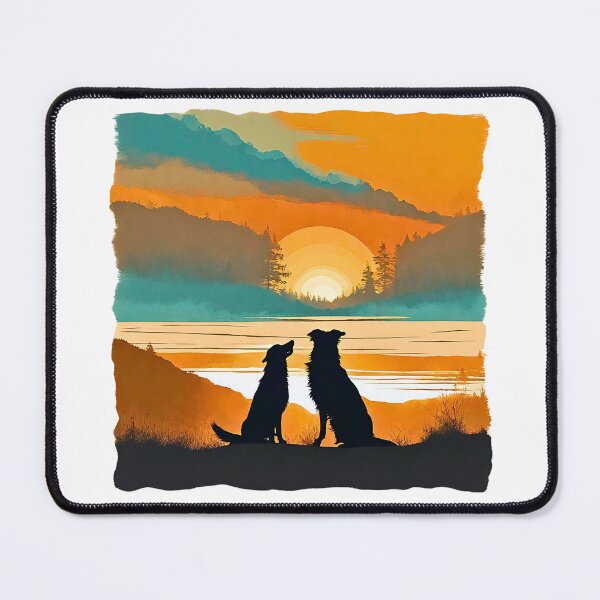 Item preview, Dog Best Friends Vintage Sunset designed and sold by Fredster1966.