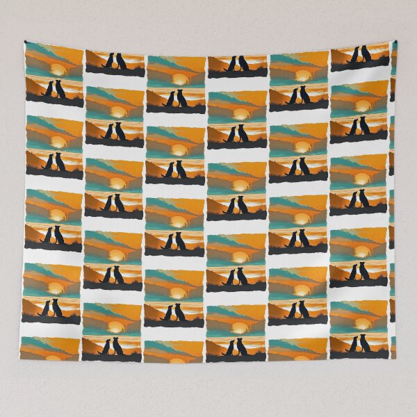 Item preview, Dog Best Friends Vintage Sunset designed and sold by Fredster1966.