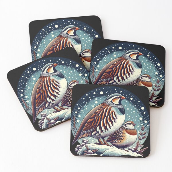 Item preview, Partridges in the snow designed and sold by Azrora.